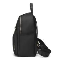 Mochila Grande De PU Negro Para Mujer Bolsa De Viaje Estilo Harajuku Suelta Para Estudiantes Escuela Mochila Unisex Moda De Calle Alta Capacidad - details 5