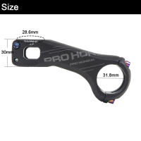TANKE MTB Potencia Manillar De Bicicleta Aluminio Aleación 17 Grados 70MM/90MM 31.8*28.6MM XC MTB AM Manillar Parte - details 4