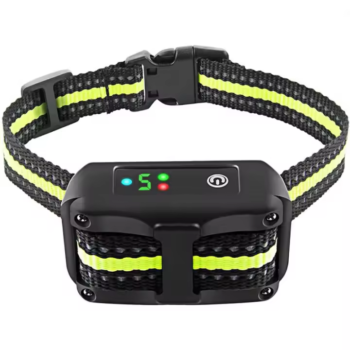 Collar Antiladridos para Perros, Recargable y Automático con Detección Inteligente de Ladridos con Vibración, Sonido y Descarga Eléctrica, IP67 Resistente al Agua - Negro - 1