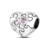 Encanto De Colgante De Árbol De Familia Platinado En Plata Para Pulsera De Bangle Y Collar DIY Regalo Con Doble Vuelo Aéreo - details 1