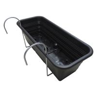 LILI HOME Jardinera de Balcón con Soportes - Fabricada en España - Tamaños Disponibles: 34cm/43cm/58cm - Color Negro/Marrón/Blanco. ideal para cualquier espacio exterior. Esta jardinera, fabricada en España con materiales de alta calidad, incluye todo lo - details 4