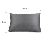 Pack 2 Almohadas de 40x80 cm de Microfibra Gris con Diseño Geométrico | Suave, Elegante y Antialérgica | Estilo Moderno para Dormitorio o Sofá | Almohada Rectangular | Microfibra Gris con Diseño Geométrico | Hipoalergénica y Lavable - details 0