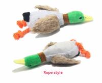 Juguete De Perro Duradero Y Masticadero Con Diseño Realista De Pato Verde De Peluche Juguete Squeaky Interactivo Para Puppies - details 3