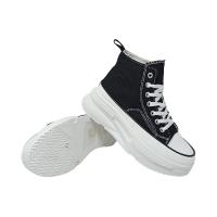 Eva Zorteon - Zapatilla Abotinada para Mujer Cómoda Material de Lona de Plataforma y Cierre de Cordones . Modelo L006. - details 14