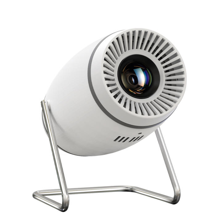 Compatibilidad 4K, 150 ANSI lúmenes, 1080P FHD nativo, altavoces duales de 5W, mejora de imagen DSP TECH, WiFi 5G/2.4G dual band, corrección automática de trapezoides, pantalla de 40° a 120°, soporte giratorio de 180°