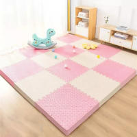 Alfombra De Gimnasio Deportiva Antideslizante EVA 30x30cm Espesor Aumentado Para Yoga Y Ejercicio En Casa Tapete De Suelo Grano De Hoja Protección - details 7