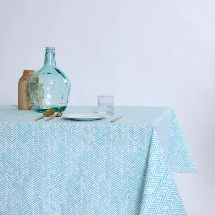 10XDIEZ Mantel antimanchas eco reeds  - Manteles para mesa, fáciles de limpiar y decorativos - 1
