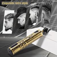 Afeitadora Digital LCD Recargable Para Cabello Con Pantalla LCD Trimmer Eléctrico Para Corte Preciso Tamaño T9 Con 3-4 Accesorios De Corte - details 4