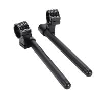 Manillar De Manillar Ajustable Universal Para Motocicletas De Carreras CNC Clip on Para Cafe Racers Barra De Manillar - details 5