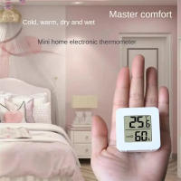 Mini Termómetro Digital LCD Medidor De Temperatura Y Humedad Para Interior Sensor De Ambiente Muestrador De Cálculo - details 1