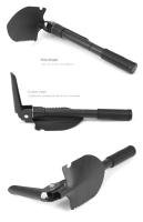 Shovel Multifuncional Plegable Portátil De 40CM Para Camping Pesca Y Engineering En Vehículos Material De Acero Carbono - details 5