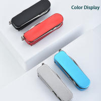 Tijeras De Uñas Multifuncionales 5-en-1 Con Llavero Kit De Herramientas De Manicura Acero Inoxidable Plegable Para Dedos Y Tobillos - details 2