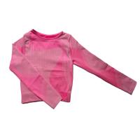Conjunto de Yoga Deportivo de 2 Piezas sin Costuras para Mujer - Pantalones Largos de Cintura Alta para levantar la cadera, camiseta manga larga Deportivo - Ropa de Entrenamiento - primavera y otoño - Q9123 - details 4