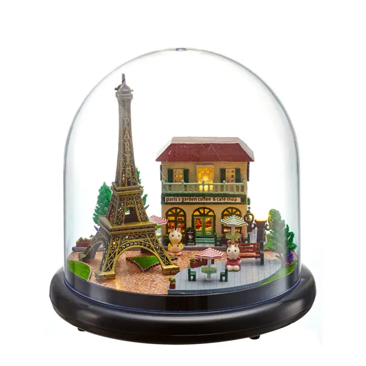 DAM. Maqueta miniatura 3D París romántico 14x14x13,7 cm. 14x14x14cm. - 1