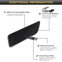 Luces De Señal Lateral LED Para Mercedes Benz CLS-Class W219 C219 2006-2011 2PCS Lámpara Marcador Bumper OEM#2198200321 - details 1