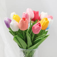 5/10Pcs Bouquet De Tulipes Artificiales PE Espuma Flores Falsas Para Decoración De Bodas Ceremonias Hogar Jardín Decoración De Fiesta - details 10