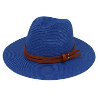 Sombrero De Paja De Verano Panama Tejido De Hierba Transpirable Estilo Europeo Y Americano Sombrero De Sol Para Playa Casual Para Mujeres - details 16
