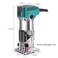 2000W Enrutador de Madera eléctrico de 6 velocidades ajustable Trimmer Eléctrico Fresado de carpintería Grabado Ranurado Máquina de Corte Herramienta de enrutador de talla - details 1