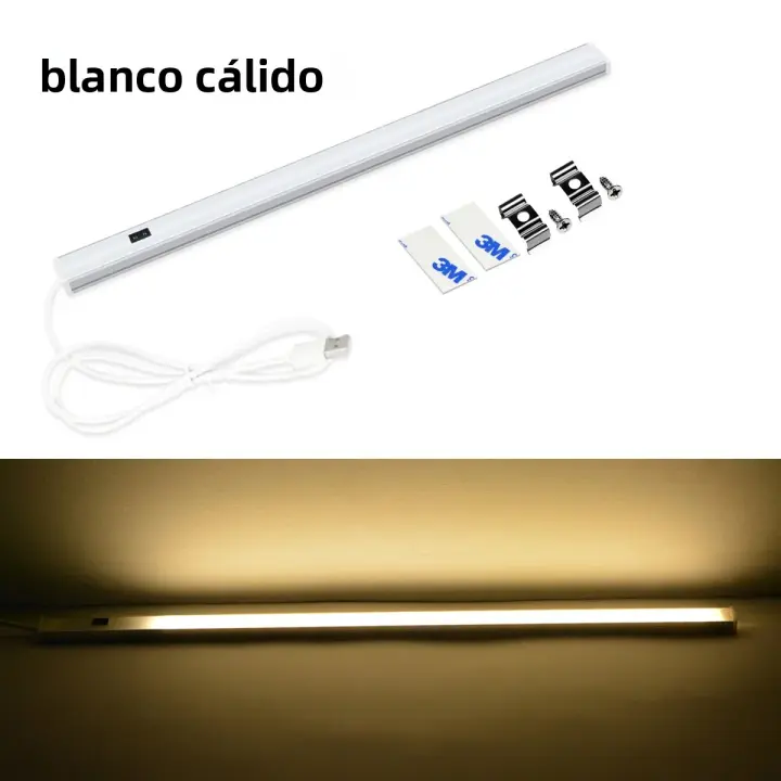 Lámpara De Noche LED Con Sensor De Movimiento PIR 30/40/50cm Para Dormitorio Escritorio Lectura Cocina Armario Decoración USB 5V Barra - 1