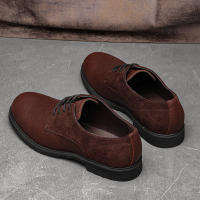 Zapatos Derbys Para Hombre De Cuero Genuino Ultraligeros Y Cómodos Moda Casual Negro Talla True Fit Material De Suela De Goma - details 15