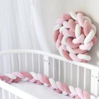 Protector De Cuna Para Bebé Con Nude Y Trencita Almohadilla De Cojín Anticolisión Decoración De Habitación Infantil 1M/2M/3M/4M - details 5