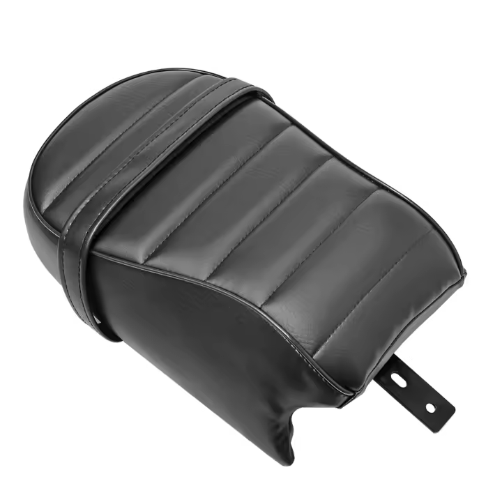 Almohadilla De Asiento Para Pasajero Trasero De Motocicleta Negra Para Harley Sportster Iron 883 XL883N 2016-2020 Cubierta De Cuero Sintético Con Espuma Suave - 1