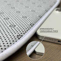 Alfombra De Puerta Para Dormitorio Y Sala De Estar En Gris Y Blanco Impermeable Antideslizante Para Cocina Y Baño Alfombrilla De Piso Interior - details 1