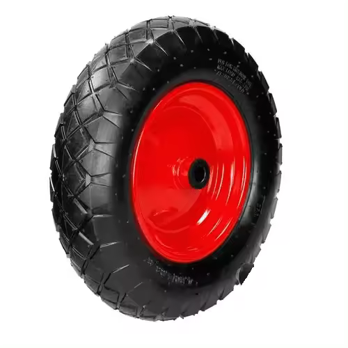 CABLEPELADO Rueda maciza de carretilla anti-pinchazos 80 Kg diametro 35 Negro - 1