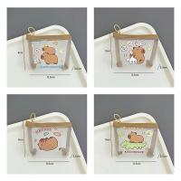 Monedero De Malla Con Dibujos De Capybara Conejo Y Panda De Anime Moda Bolsa Pequeña Para Lápices Y Tarjetas Para Estudiantes Y Mujeres - details 5