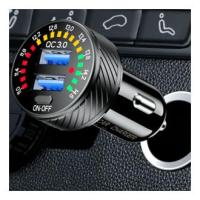 This car cigarette lighter charger equipped with colorful voltmeter