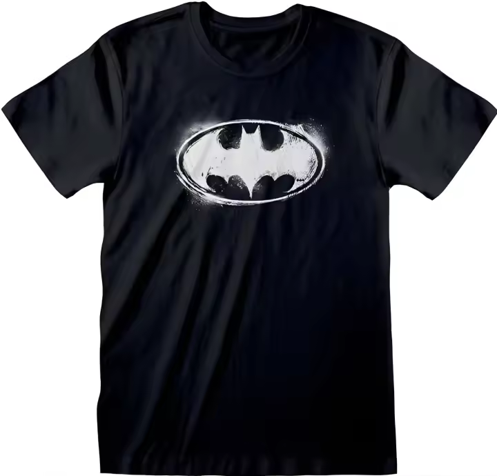Camiseta Hombre DC Batman Logro Difuminado Negro - 1