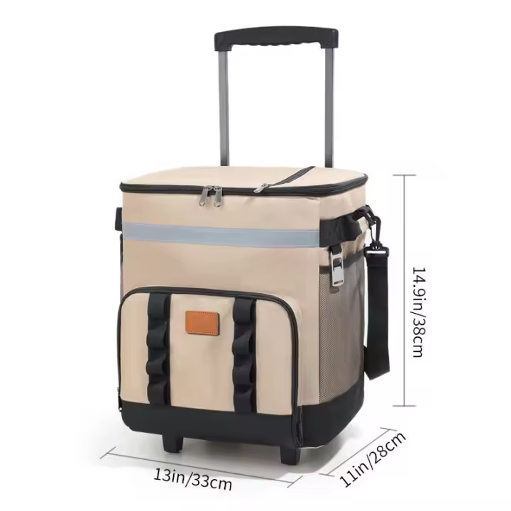 Bolsa de hielo con carrito de nuevo estilo, bolsa de picnic para exteriores, refrigerador para automóvil, bolsa de aislamiento para remolcador de gran capacidad, caja de aislamiento - 1
