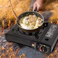 Cocina portátil DUAL, funciona con cartucho de gas o botella de gas externa , para Casa , Camping y Viajes . - details 13