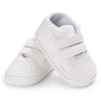 Zapatos De Bebé Blancos Niños Y Niñas Suela Suave Transpirables Zapatillas Deportivas Infantiles Tamaño Adecuado Para Edad 0-1Año - details 3