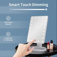 Espejo Maquillaje con Luz 16 Led,Espejo Aumento 1X/10X,Espejo de Tocador con Pantalla Táctil, Espejo de Maquillaje Rotación de 180° Fuente de Alimentación Dual - details 2