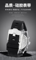 Reloj De Pulsera Deportivo Multifuncional 2024 Tendencia Personalizada Dominante Moda Resistente Al Agua Con Luminiscencia Y Calendario Completo Para Hombres - details 11
