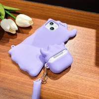 Funda De Silicona Para Airpods 1 2 3 4 Con Dibujos Animados Y Efecto 3D De Fantasma Cubierta Protectora Para Auriculares Inalámbricos Con Estuche De Carga Y Pluma - details 5