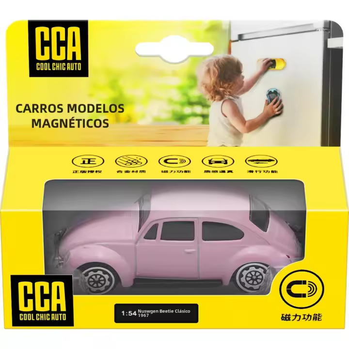 Modelo De Coche Estático De Aleación CCA 1:64 Con Función De Atracción Magnética Colección De Juguetes Para Niños Y Adultos - 1