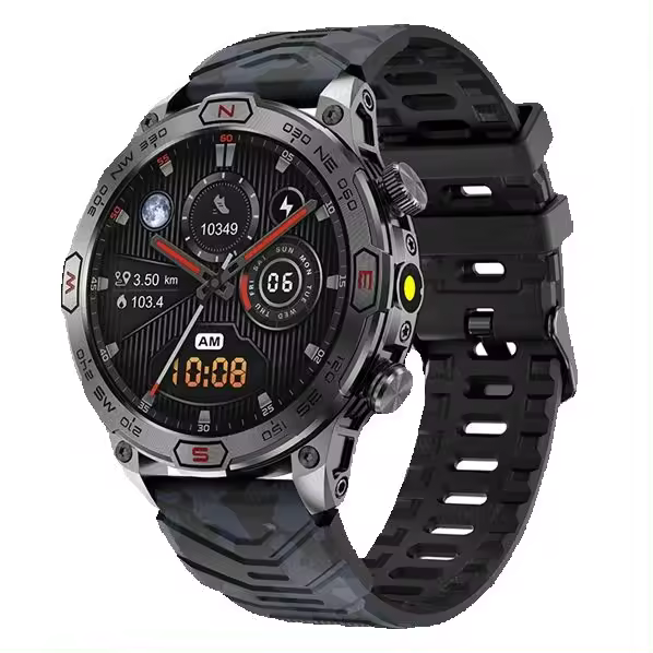 Adecuado para reloj inteligente deportivo Bluetooth Android IOS, GPS, pantalla AMOLED HD de 1,43 pulgadas 466*466 IP68 a prueba de agua, llamada - 1