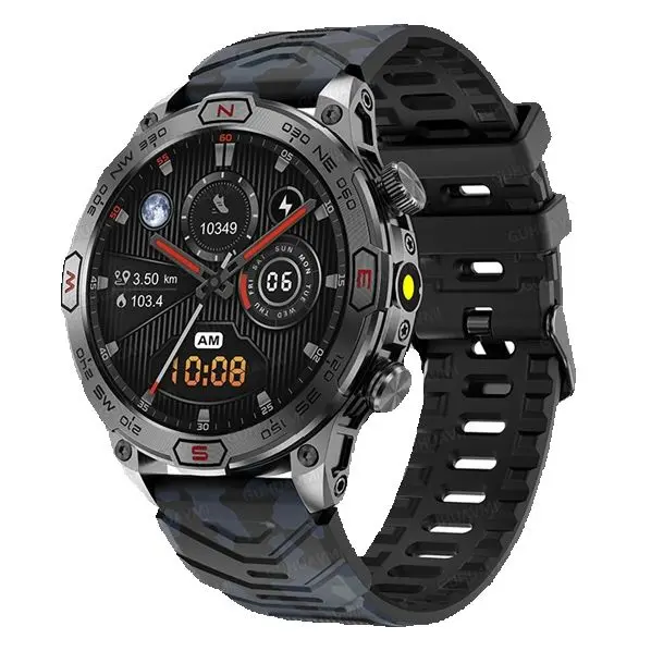 Adecuado para reloj inteligente deportivo Bluetooth Android IOS, GPS, pantalla AMOLED HD de 1,43 pulgadas 466*466 IP68 a prueba de agua, llamada - 1