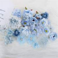 1Bolsa De Flores Artificiales Europeas Para Decoración De Hogar Bodas Adornos De Pared DIY Accesorios De Cabello Corsé Kit De Manualidades Floral - details 2