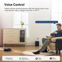 Proscenic Q8 MAX Robot Aspirador 4200 Pa, Navegación LiDAR, Autovaciado de Polvo, Autonomía 200 Min, Ideal para Hogares Grandes y con Mascotas, Control por Amazon Alexa, Google Home, Siri, IFTTT - details 12