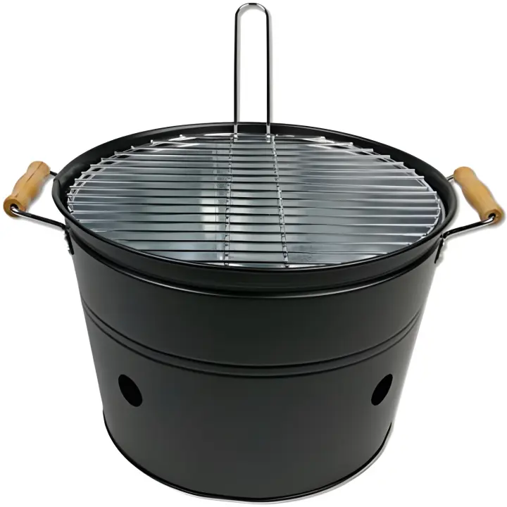 Barbacoa Cubo con Parrilla de ø32cm Bbq - Portátil - 1