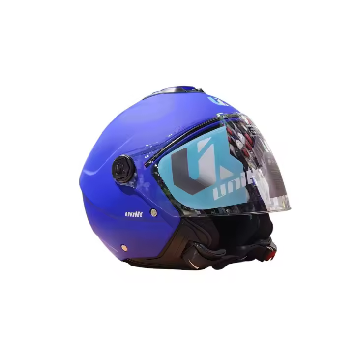 Casco abierto Jet Unik Vertex Dark Matt Blue - 1