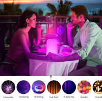 Lámpara De Noche Inteligente Bluetooth Con Toque Y Luz LED RGB Ajustable Recargable Por USB Para Niños Lámpara De Escritorio Decorativa Para Exteriores Y Camping - details 5