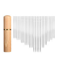 30Pcs Agujas De Costura Sin Ojo Lateral De Acero Inoxidable Para Ancianos Herramienta De Bricolaje Joyería Perlas Costura - details 5