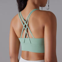 Sujetador Deportivo Para Mujer Alta Soporte Impacto Yoga Running Quick Dry Top Deporte Gimnasio Padded Bralette Sexy - details 10