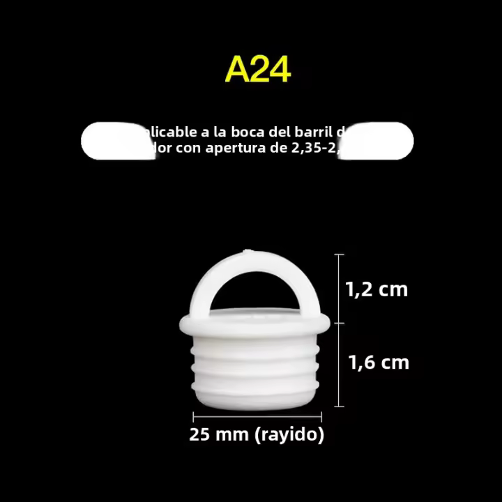 5Pcs Tapón De Cubierta Para Cubo De Mopa Blanco Silicone Diseño De Gotas De Agua Para Baño Lavandería Y Cocina Accesorios - 1
