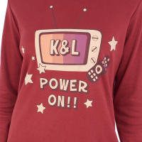 Kisses and Love-Pijama Manga Larga 100% Algodón KLP1 para Mujer