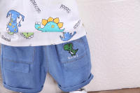 Ropa De Verano Para Bebés Niños Y Niñas Conjunto De 2 Piezas Camiseta Y Shorts Estilo Casual Con Diseño De Dibujos Animados Talla Ajustada Para Edades 4-6 Años - details 14